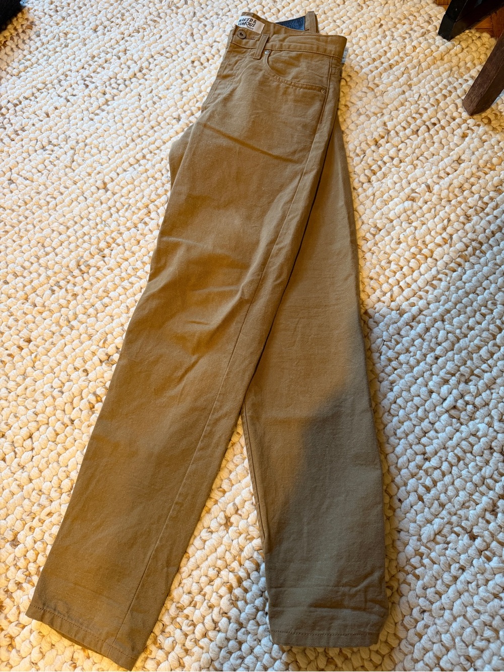 Naked & Famous Straight-Leg Duck Canvas Jeans in Brown 29